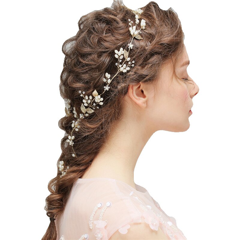 Tiara de novia dorada hermosa y diademas para mujer accesorios para el cabello de Mujer Accesorios para el cabello para la boda