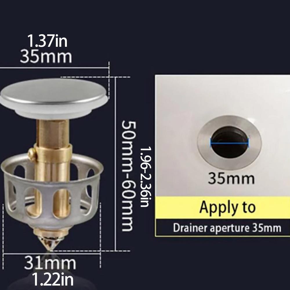 Basin Pop up Drain Filter Hand washing Basin Acces Grandado