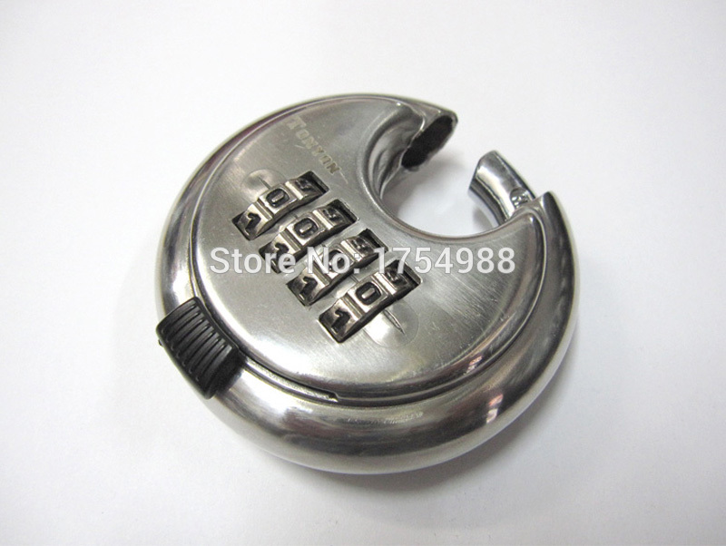 4 number password keyed padlock Combination locks stainless steel ingots lock warehouse lock Escape chamber room code lock