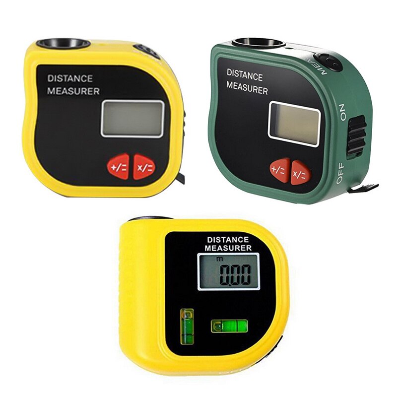 Afstand Meter 40 Khz Ultrasone Afstandsmeter Draagbare Afstandsmeter Met 1M Zachte Meetlint 0.55-18.288M/50-18M