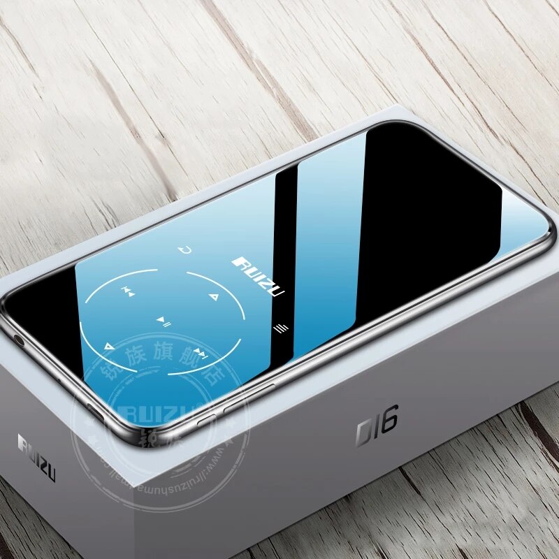 Nuovo Metallo RUIZU D16 Portatile Bluetooth Lettore MP3 Schermo da 2.4 pollici 8gb/16gb HiFi Giocatore di Musica di Sostegno FM, la registrazione, E-Book,Video