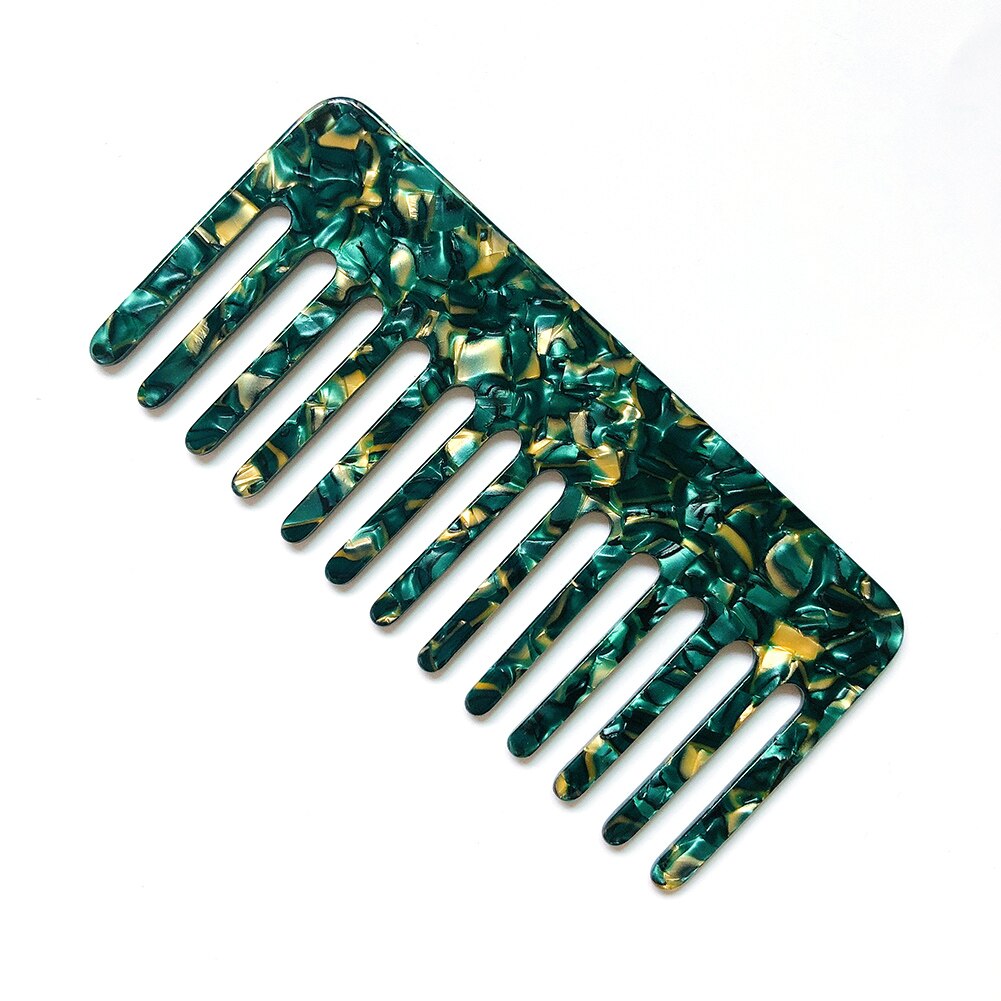 Mini Azijnzuur Plaat Kam Haar Borstel Eenvoudige Anti-Statische Print Kappers Kammen Stijl Kappers Gereedschap: F