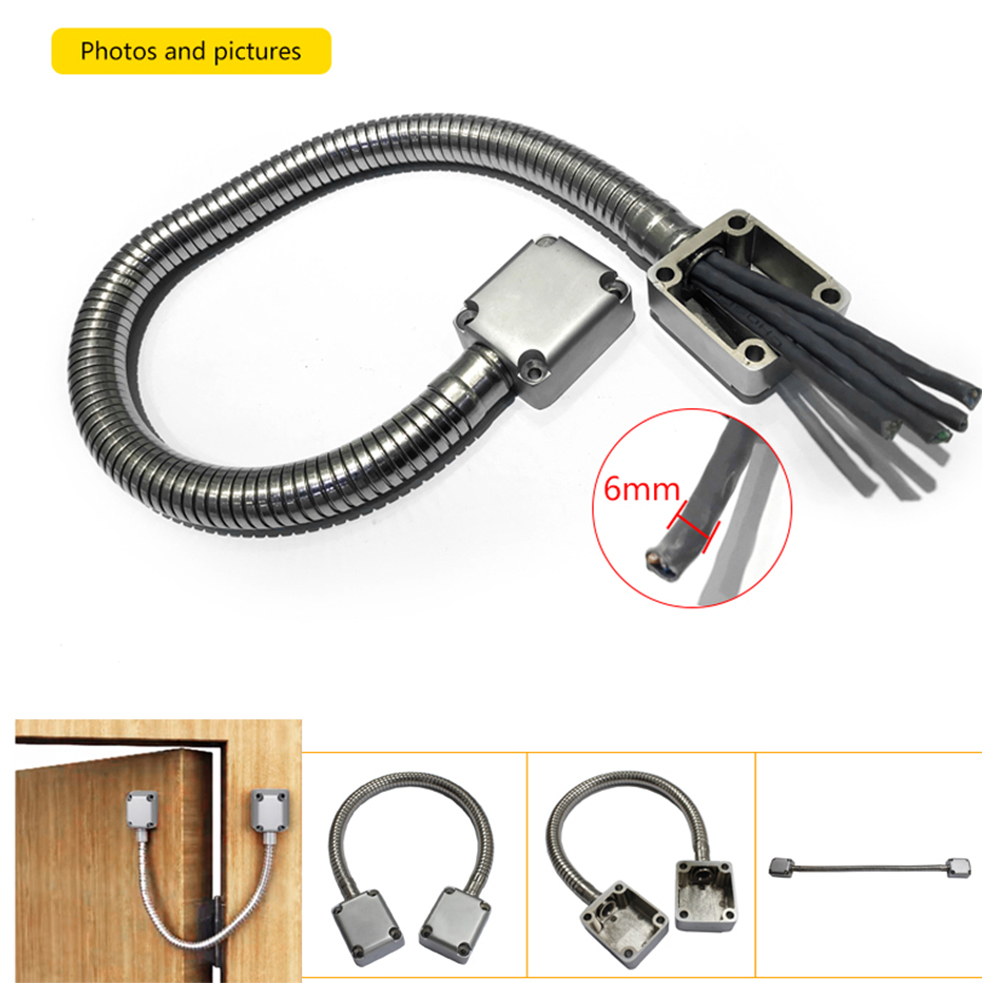 Door Loop Exposed Mounting Protection Sleeve Access Hidden Wire Line Protect Armored Metal Tube Control Cable Stainless Steel