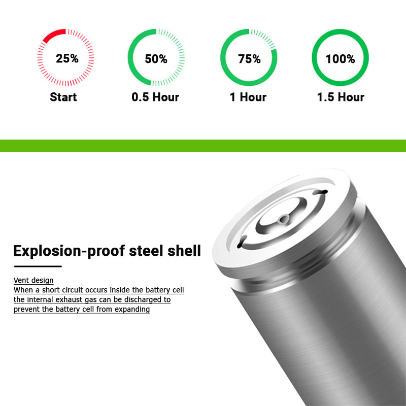 100%  originale 26650 batterier 5000 mah 3.7v 50a lithium ion oppladbare batterier for 26650a led lommelykter+lader