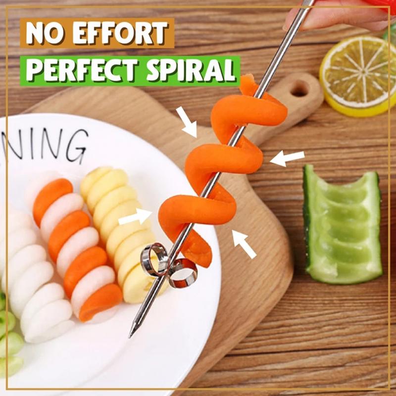 Manual Rotating Machine Magic Slicer Eco-Friendly Healthy Fruit Vegetable Tools Spiral Slicer Radish Potato Cutter: Default Title