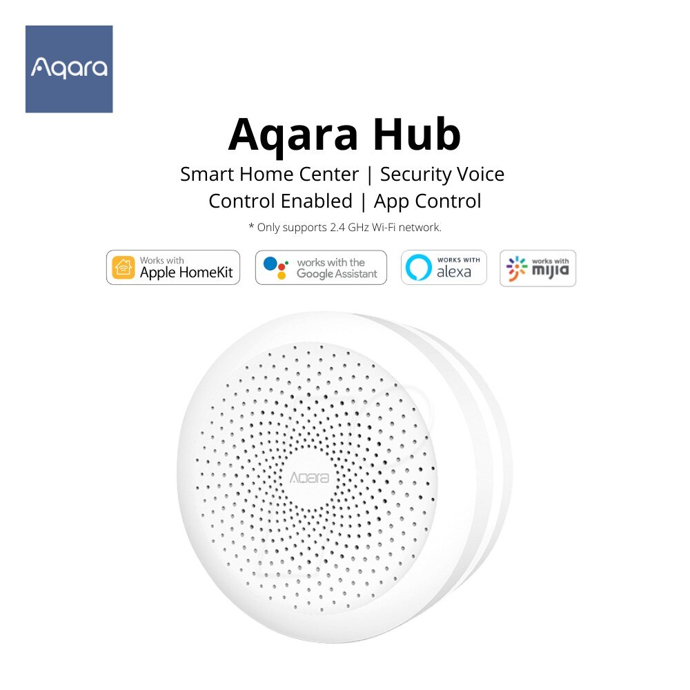 Xiaomi Aqara Hub Gateway Smart Gateway 3 RGB Led Night Light Wireless Zigbee Connect Remote Work With Apple Homekit App Control