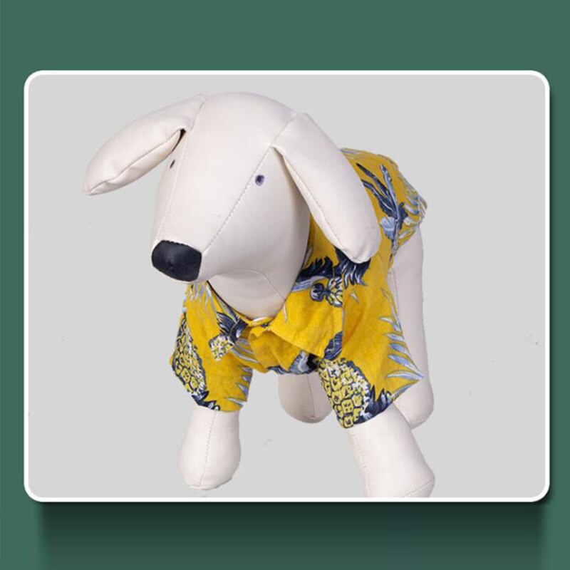 Sommer Haustier Hund Shirt Kleid hawaiisch Strand Blume Ananas aufbringen Hund Kleidung Für Kleine Mittelgroße Hunde Haustier Kostüm