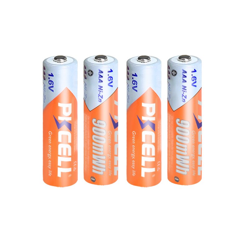 Pilas recargables AA/AAA NIZN, 4 Uds., 1,6 V, NI-ZN, AAA, 4 Uds.