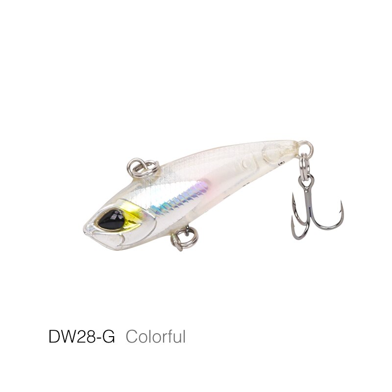 TSURINOYA leurre de pêche VIB DW28 coulant l'eau hiver glace gabarit leurre 40mm 3.8g tête de plomb en plastique Vibration Wobblers basse appât dur: DW28-G