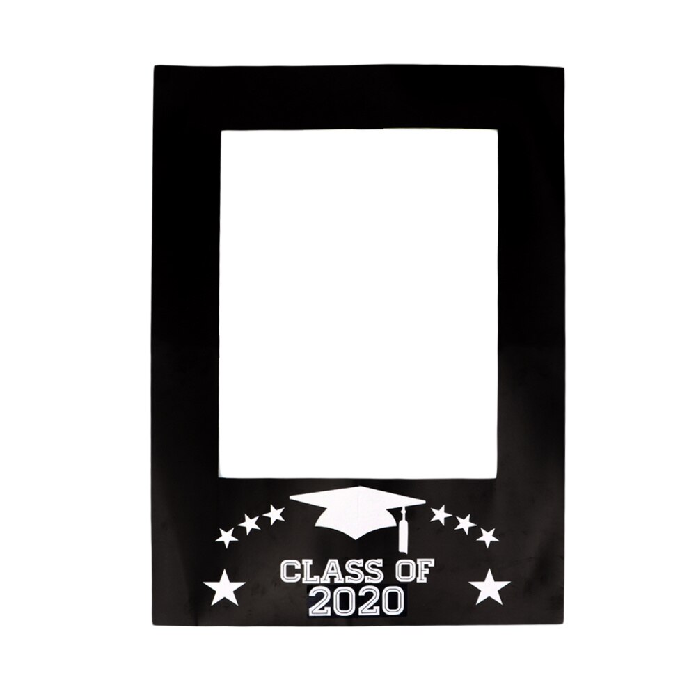Graduation Photo Prop Handheld Photo Frame Graduation Ceremony Ornaments for (Black): Black