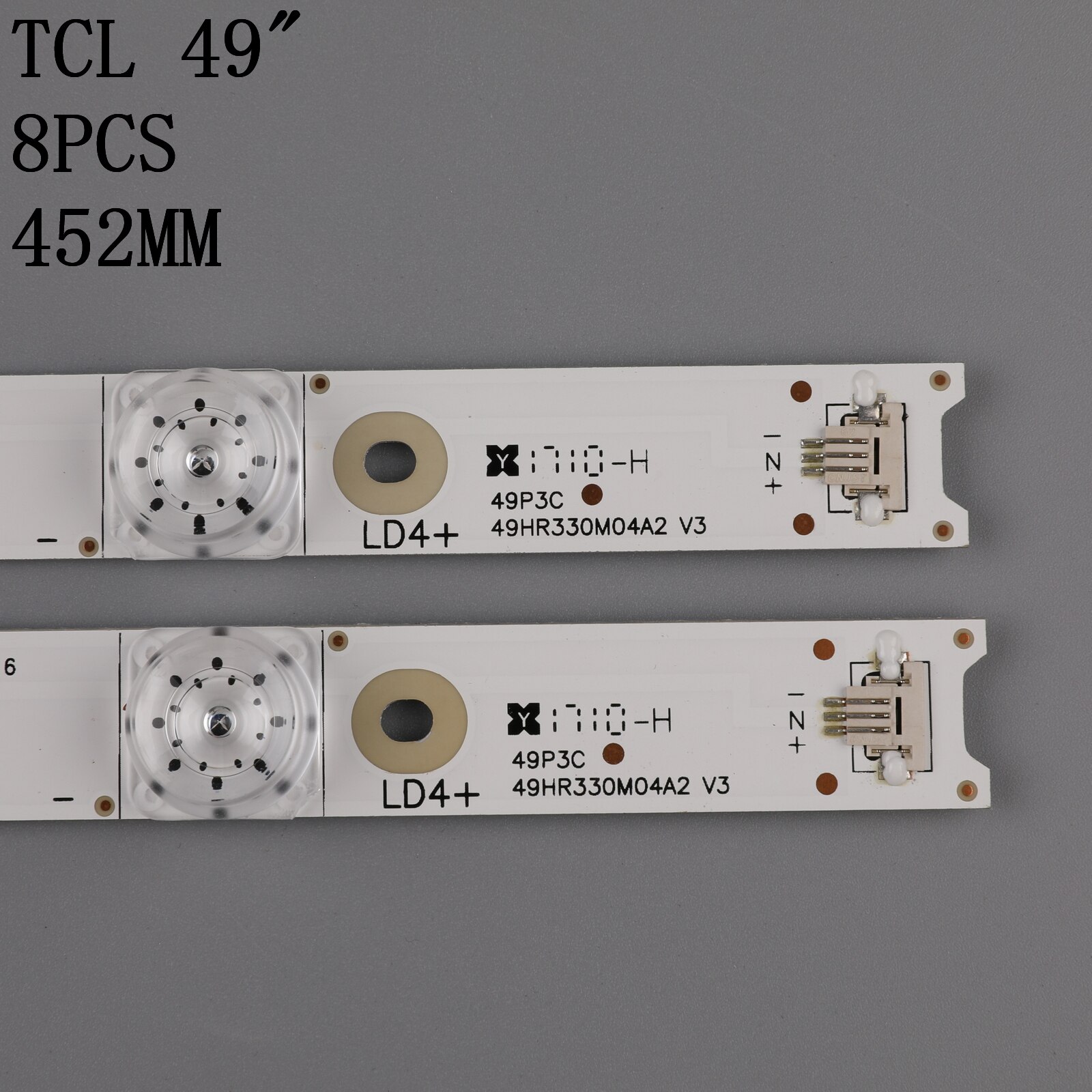 8Pieces/lot FOR K430WDC1 A1 4708-K43WDC-A1113N11 43BDL4012 LED BAR 3LED 39CM 6V