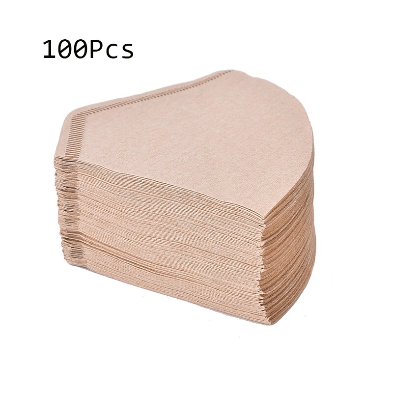 100 Stks/set Koffie Filtreerpapier 101 Met De Hand Gebrouwen Koffiepot Filtreerpapier Amerikaanse Koffiemachine Filterkop Coffeepape: Default Title