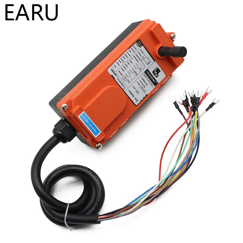 Télécommande Radio sans fil industrielle 12V 24V 110V 220V 380V, 1 récepteur + 1 émetteur F21-4S