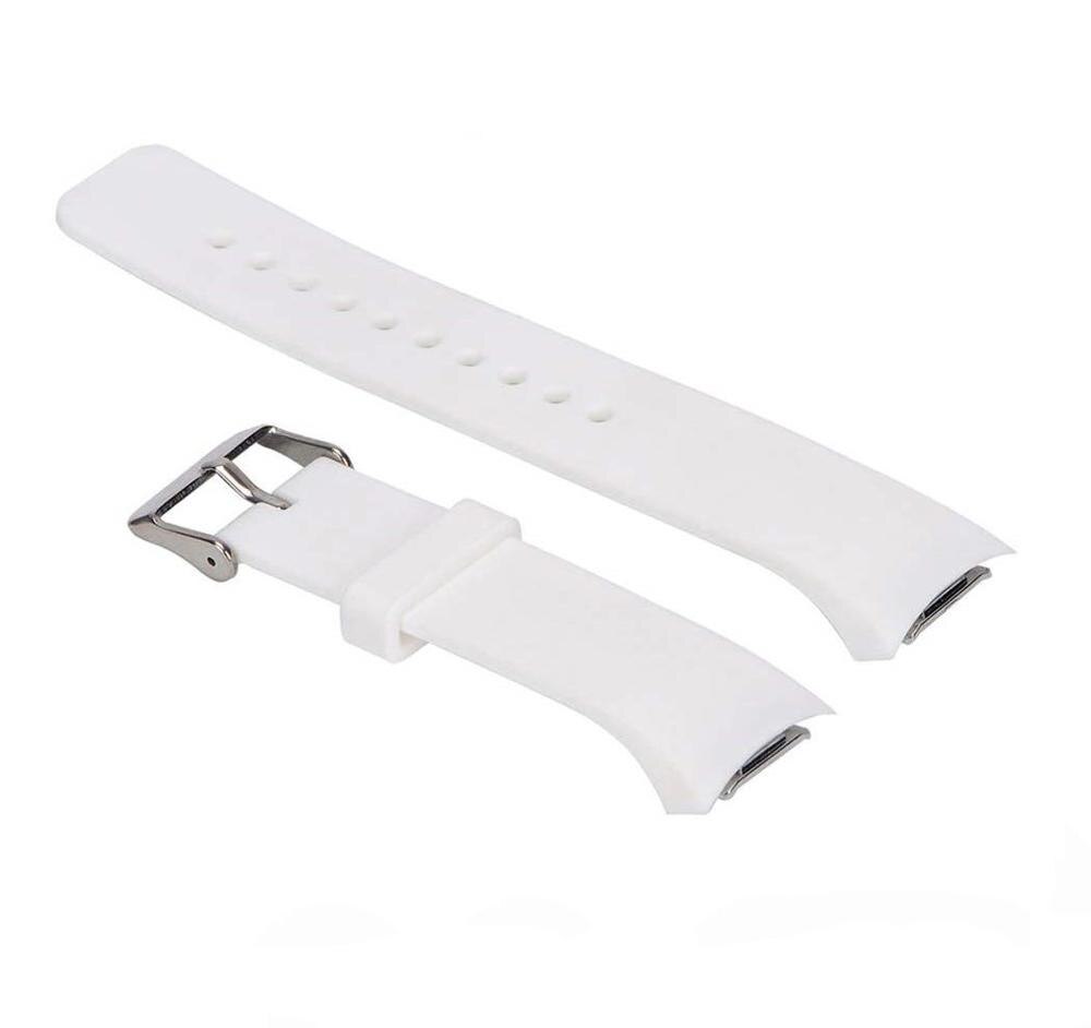 Horloge Band Voor Samsung Gear S2 SM-R720 Zachte Siliconen Sport Vervanging Band Polsband Armband Voor Samsung Gear S2 SM-R730: WHITE
