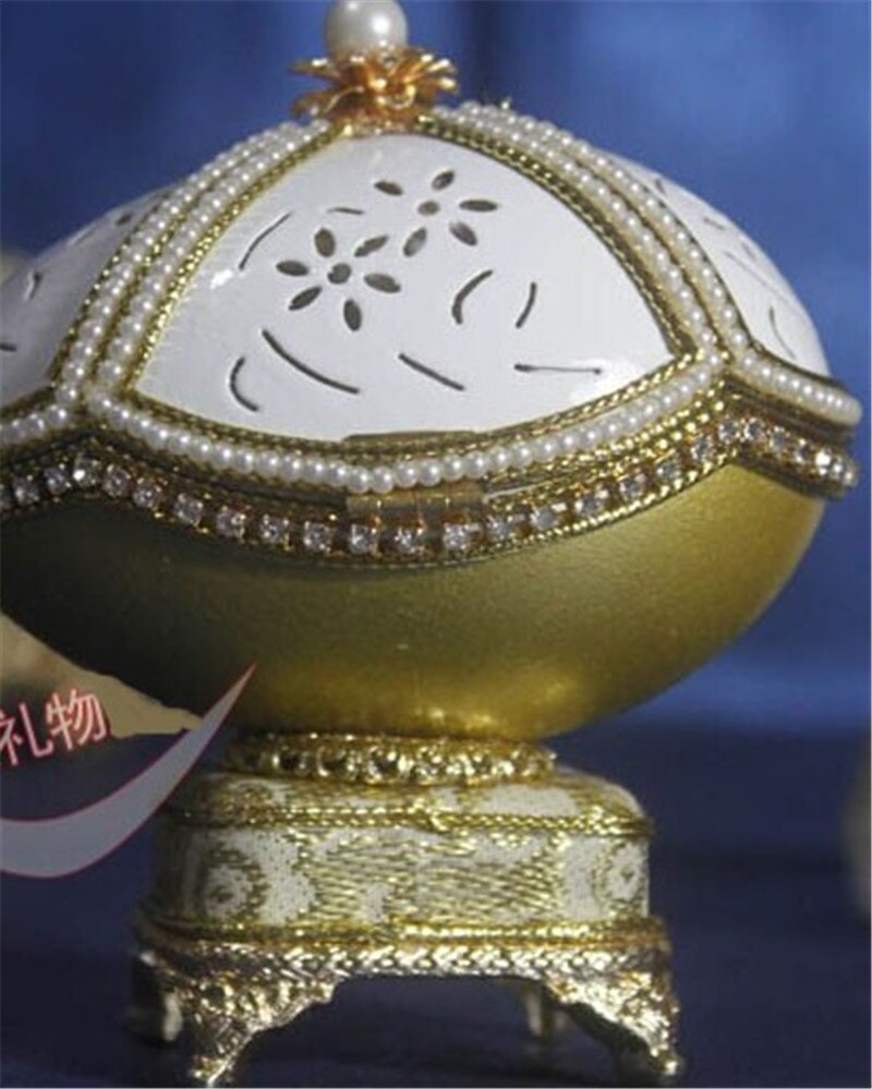 d'oro reale Faberge uovo Carillon Gioielli Carillon Musicale Scatola Regalo Di Compleanno per le Ragazze Sposato souvenir