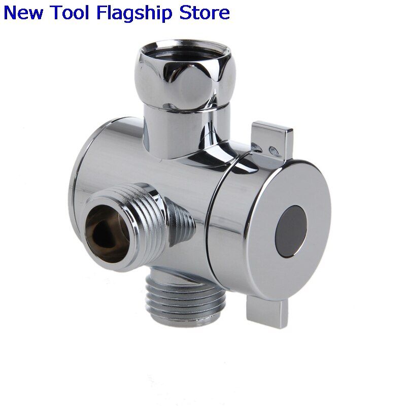 3 Way T-adapter Valve For Toilet Bidet Shower Head Diverter Valve 1/2 Inch