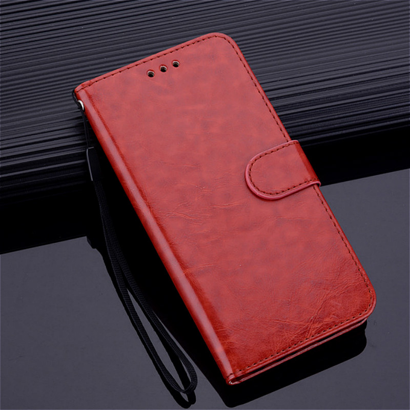 Case For Samsung Galaxy A10 Cases Luxury Business Magnetic Flip Plain Wallet Stand Leather Case For Samsung A10S A 10 Flip Cover: For Samsung A10S / Brown