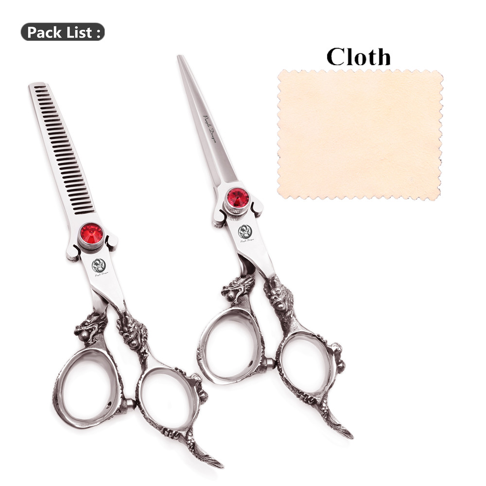Kapper Schaar 5.5Inch Japanse 440C Mr Konijn Dunner Shears Kappers Knippen Schaar Professionele Haar Schaar M9024: M9007 Hong D 5.5N