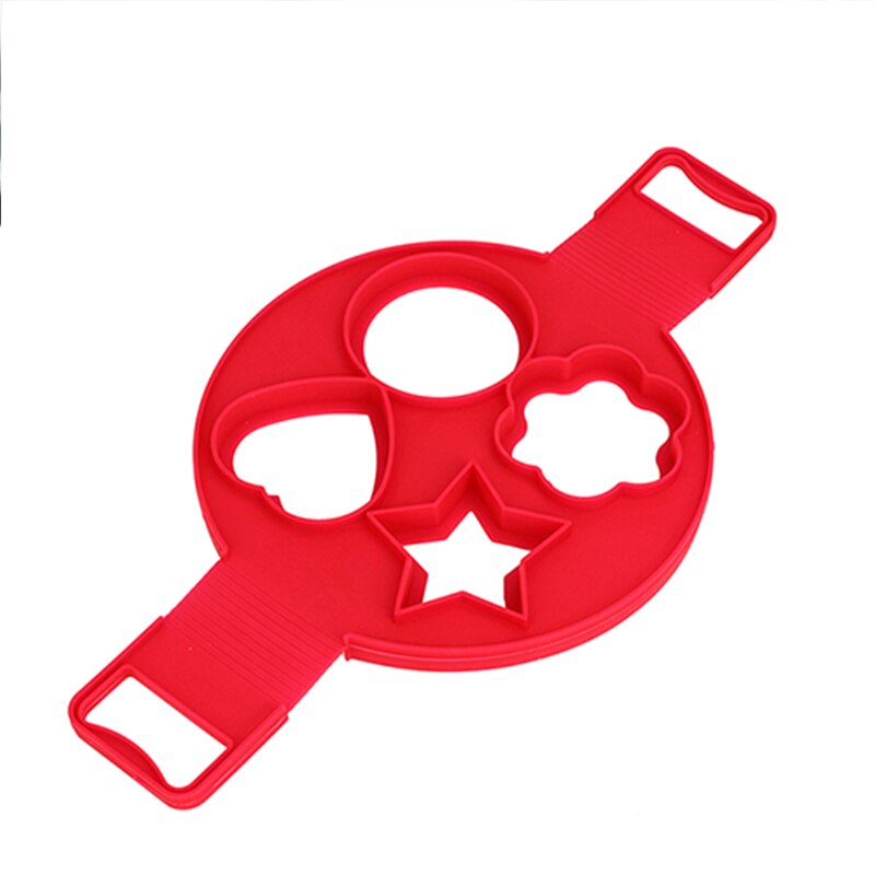 Pancake Non-stick Silicone Mold Cooking Tool Round Center Pancake Machine Egg Tool Rice Cooker Flip Egg Mold Kitchen Baking: 4ZHONG