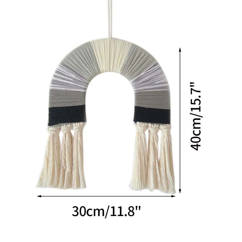 Nordic Stijl Opknoping Muur Decor Handgemaakte Kwekerij Rainbow Kids Bumpers Baby Wieg Tent Hanger Kamer