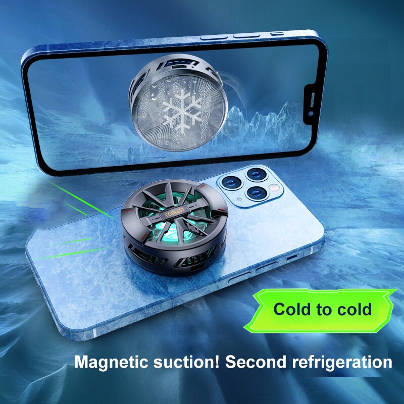X6 Universele Magnetische Halfgeleider Mobiele Telefoon Cooler Draagbare Usb Koelventilator Radiator Voor Iphone Android Telefoon/Tablet