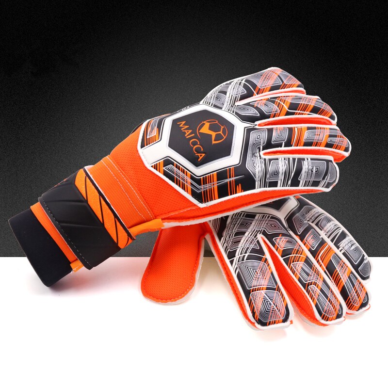 Professionele Kids Dikke Latex Handschoenen Jongens Voetbal Doelman Goalie Voetbal Handschoenen Vinger Guard Goalie Voetbal keepers Handschoenen