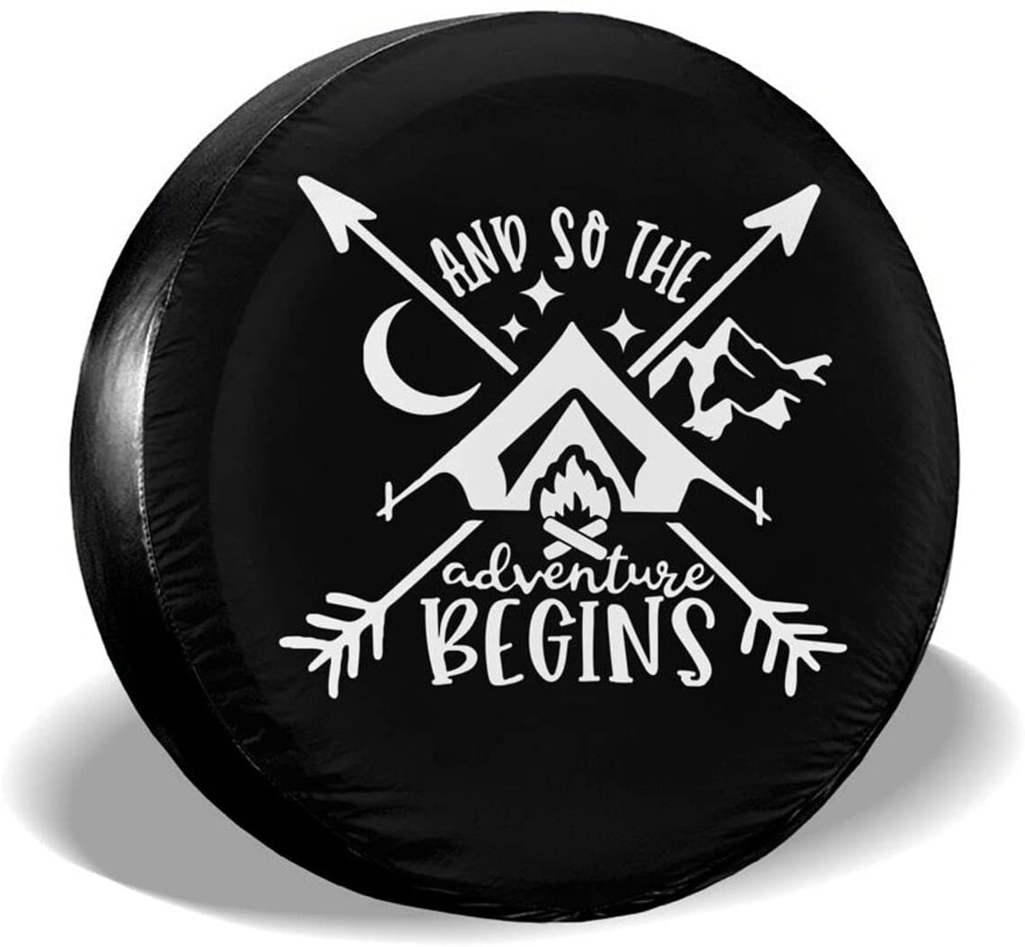 Cozipink Universal Caravan Spare Tire Cover Heavy Duty Wheel Protector