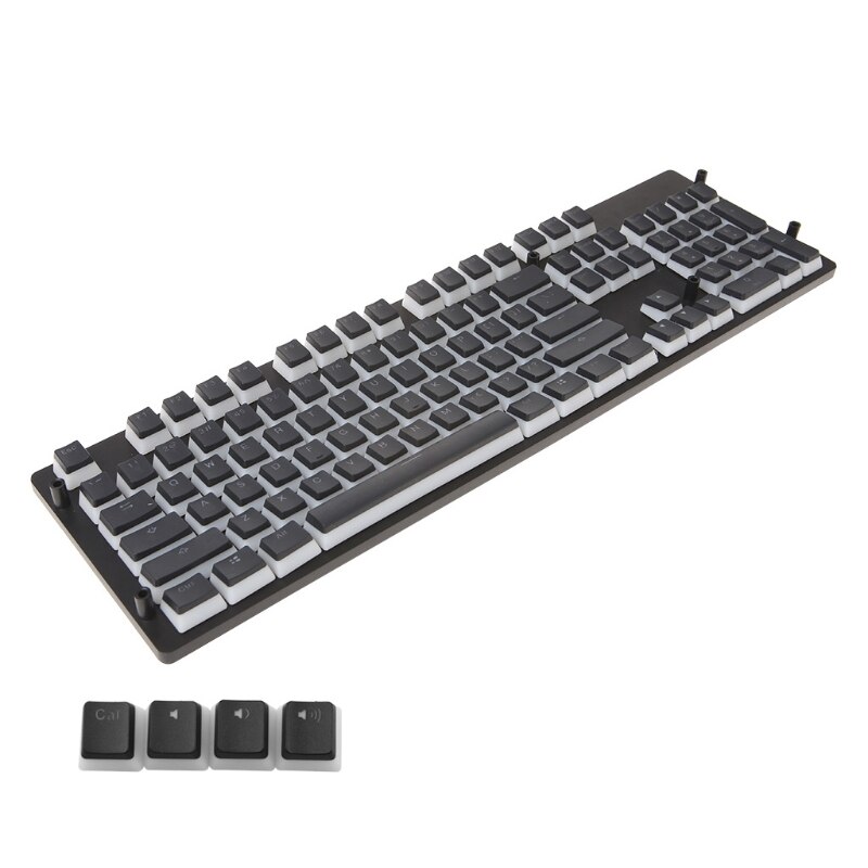 104 ANSI Layout PBT Doppel Haut Milch Schuss hinterleuchtet Keycap Für OEM Kirsche MX