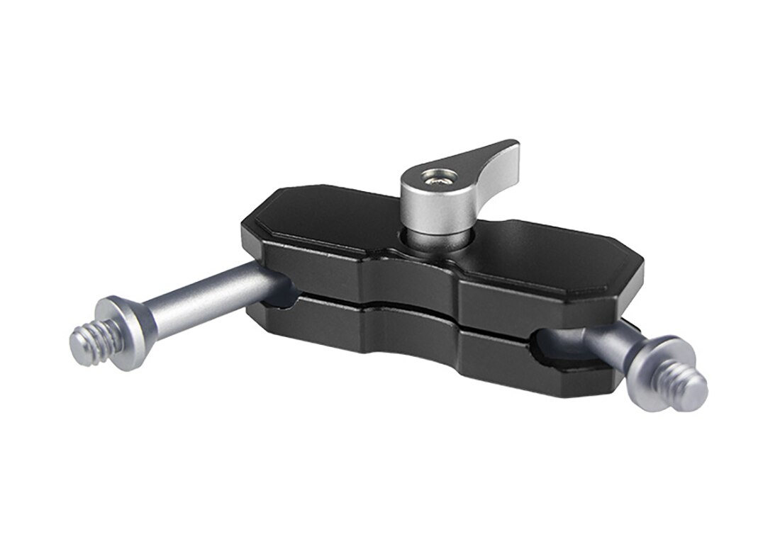 Chaussure chaude multifonction à double tête sphérique, pour trépied 1/4 pouces, bras magique, adaptateur Super pince articulé pour moniteur, lumière LED, appareil photo DSLR: Type F