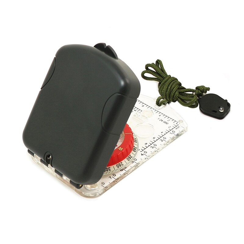 1PC Outdoor Camping Orienteering Map Compass Sighting Mirror Compass plastic