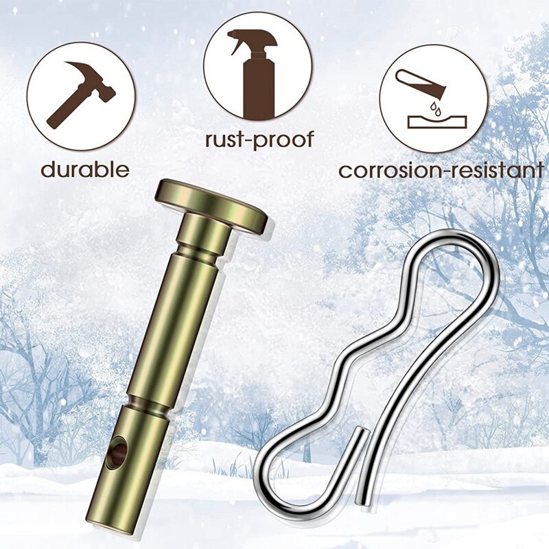 Shear Pin and Cotter Pin Kit Snow Blower Shear Pin 738-04124A and 714-04040 for Snow Blower (30)