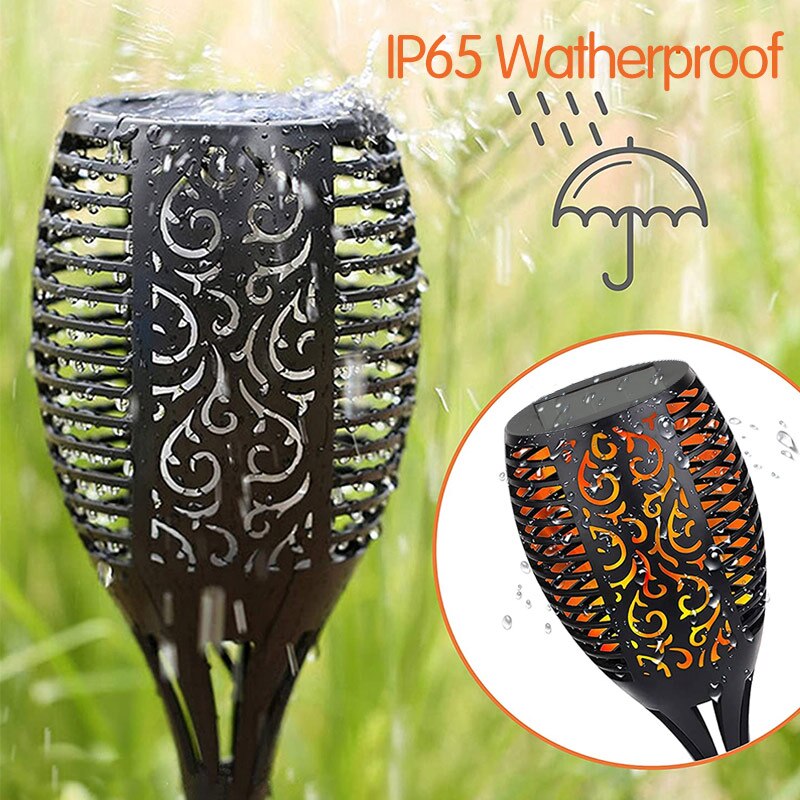 Led Solar Flame Lamp Outdoor Zaklamp Lights Veiligheid IP65 Waterdichte Licht Flikkeren Lichten Tuin Decoratie Gazon Licht Landschap