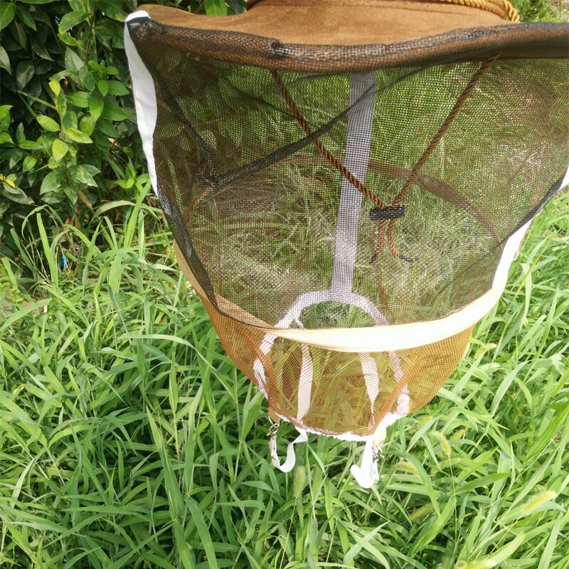 Camouflage Beekeeping Hat Beekeeper Mosquito Bee Net Veil Full Face Neck Cover Outdoor Bug Mesh Mask Head Protective Cap