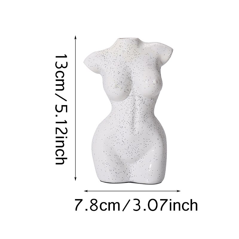 Moderne hars karakter sculptuur decoratie eenvoudig portret bloempot tuinieren plantenbak huisdecoratie benodigdheden: Wit