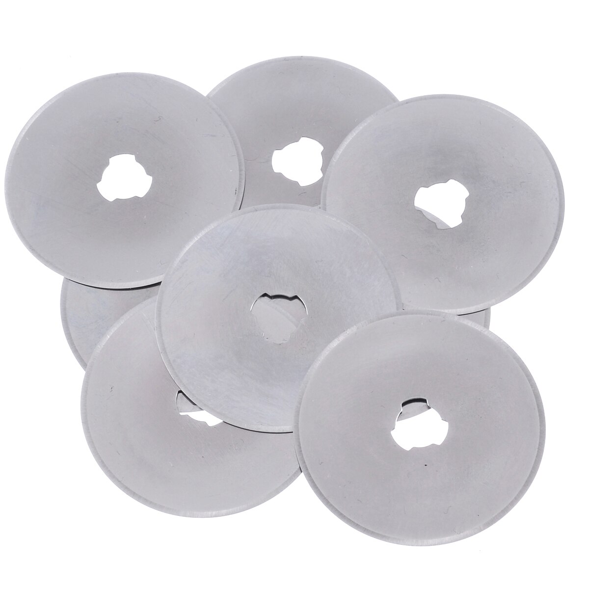 20pcs/set Alloy Tool Steel Rotary Cutter Blades 45mm Silver Rotary Cutter Refill Blades Quilter Sewing Fabric Cutting Tool