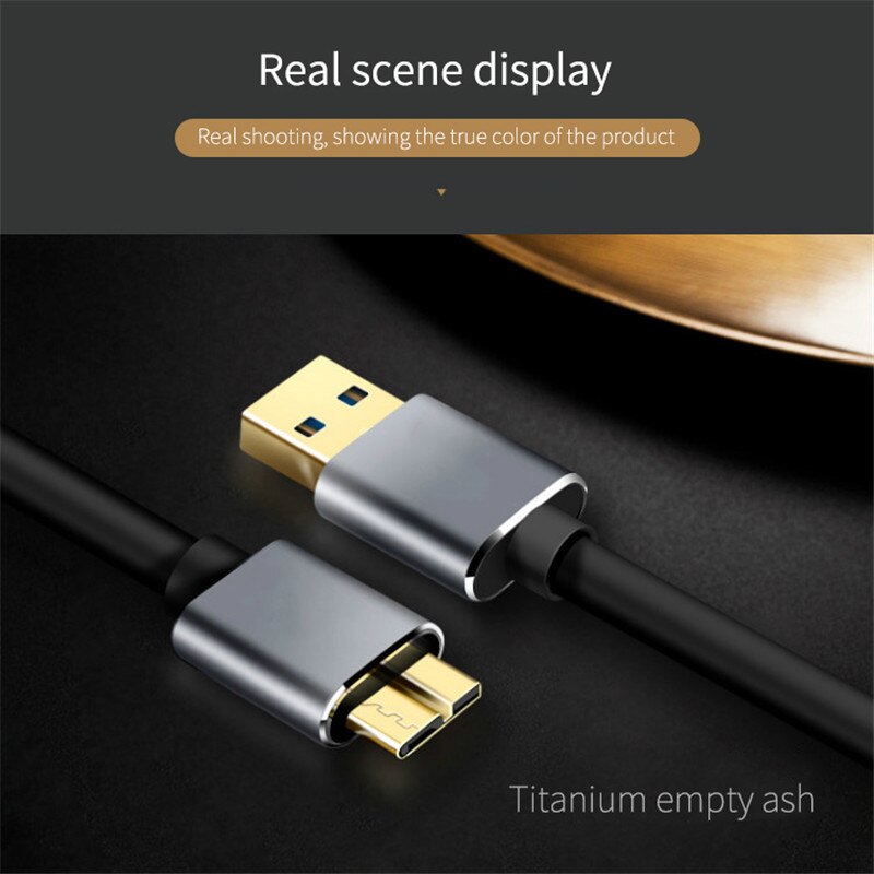 Usb 3.0 kabel hurtig hastighed usb type a micro b data sync kabel kode til ekstern harddisk disk hdd samsung  s5 note 3