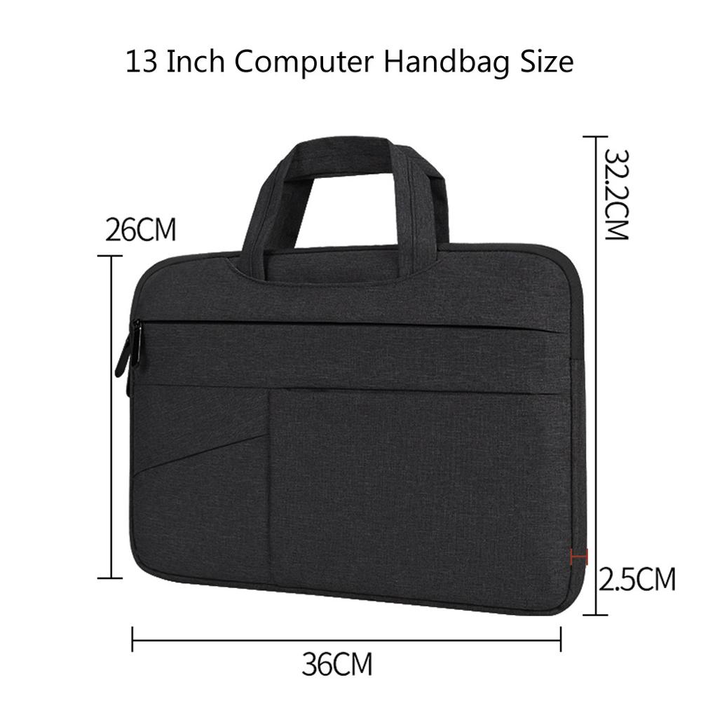 Large Capacity Laptop Briefcase Men Women Travel Notebook Bag 13Inch office computer bag shoulder bag Tablet Bussiness Handbag#D