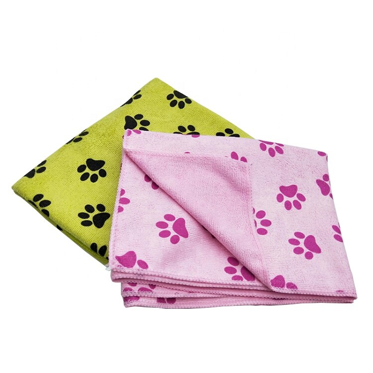 De Hond Pootafdrukken Hond Microvezel Microfiber Handdoek Voor Hond