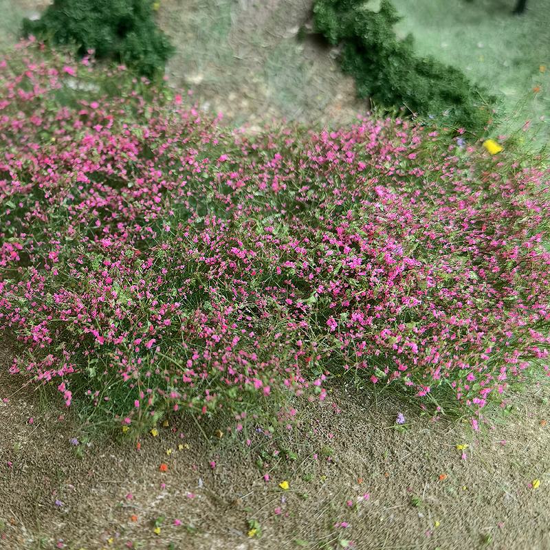 Simuleringsmodell gress plen håndrevne blomsterklaser modellbygging hagedekorasjon gjør-det-selv-materialer modell forstad vegetasjon