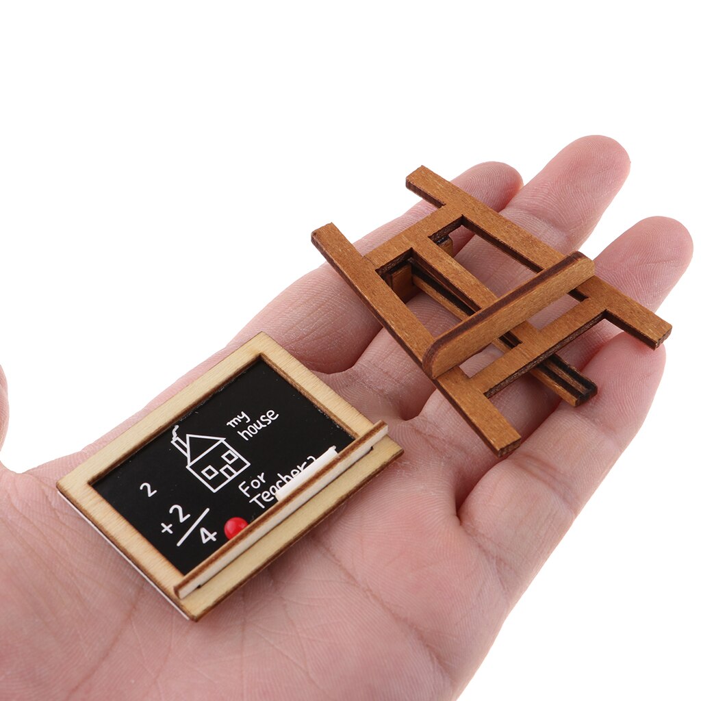 Mini Wood Double Sided Whiteboard Chalkboard Stand kids Painting Drawing Boards