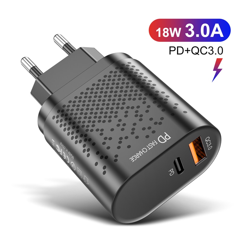 Lovebay dupla usb carregador qc3.0 3a pd rápido carregador ue eua tablet parede adaptador do telefone móvel para iphone 11 xs max samsung xiaomi