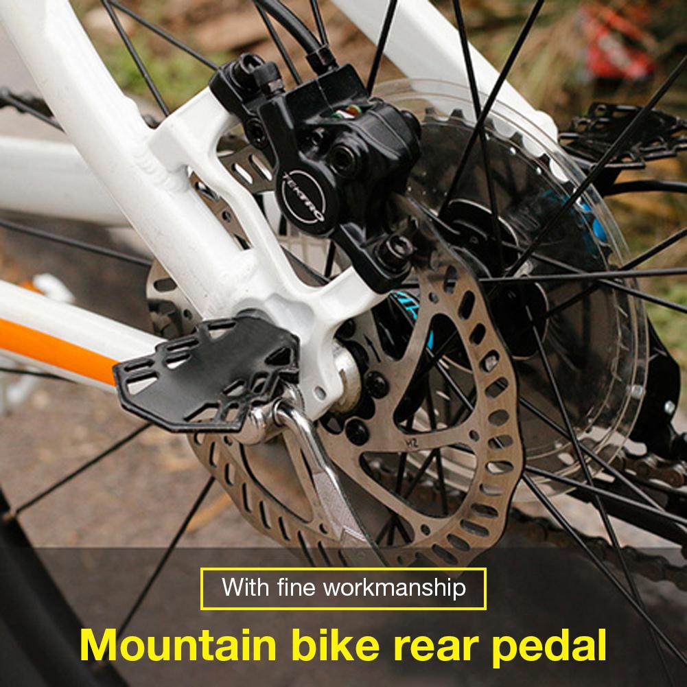1 Pair Stainless Steel MTB Bike Foot Pegs Bicycle Pedals Rear Axle Foot Pegs BMX Footrest Lever Cylinder Bike Accessorie