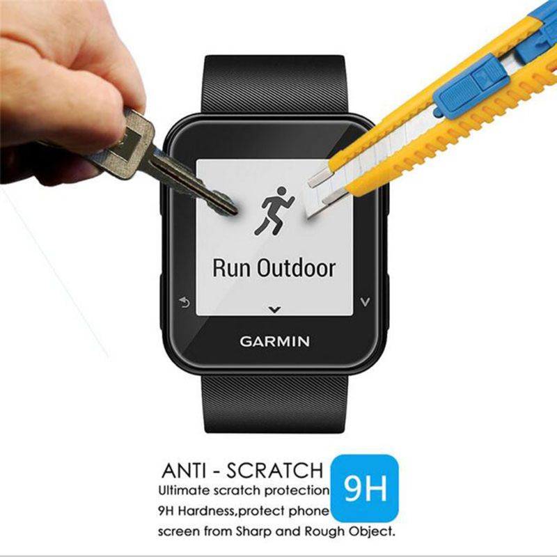 1Xultra Clear Gehard Glas Beschermende Film Guard Voor Garmin Forerunner 35 Fr35 Smart Horloge Gehard Screen Protector Cover