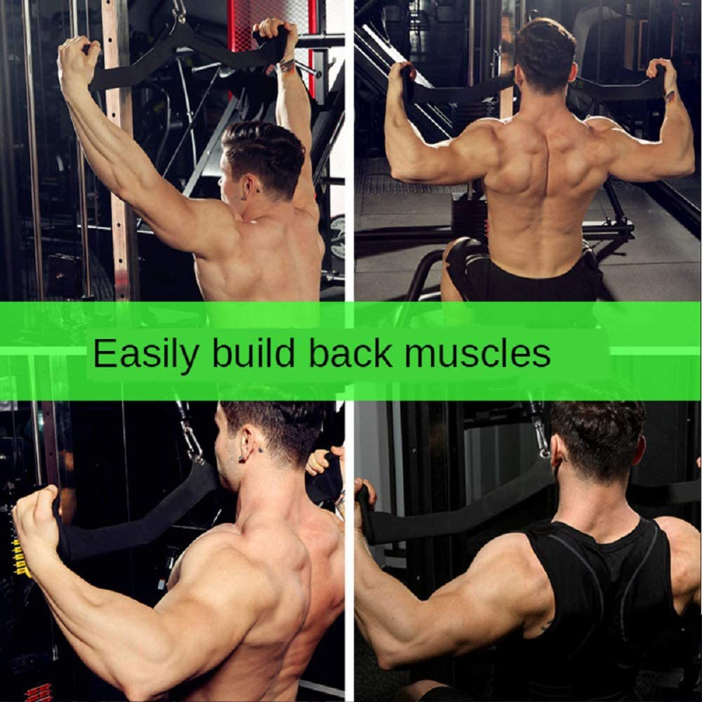 Home Gym Fitness Rudern V-Bar Riemenscheibe Kabel Maschinenaufsätze Bizeps Trizeps Rücken Blaster Griff Pull Down Handgriffe