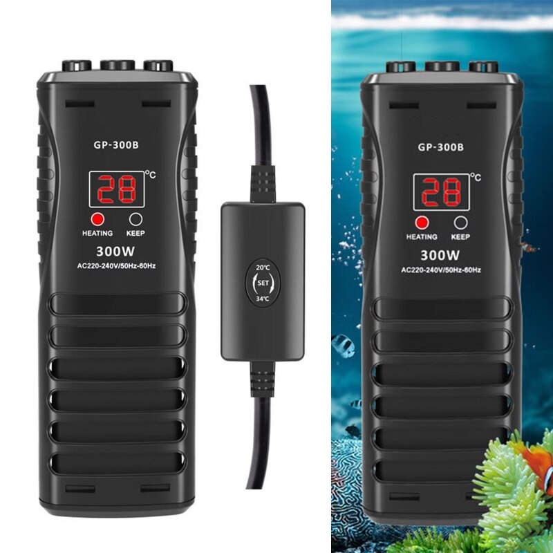 50W Adjustable Aquarium Heater Automatic Constant Temperature 220V Submersible Fish Tank Heater Digital LED Equipment