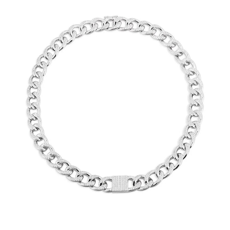 S925 sterling zilveren sieraden 1:1 kopieën, ketting, camouflage verstelbare ketting, donkergrijze zilveren sieraden: Apm kraag 01