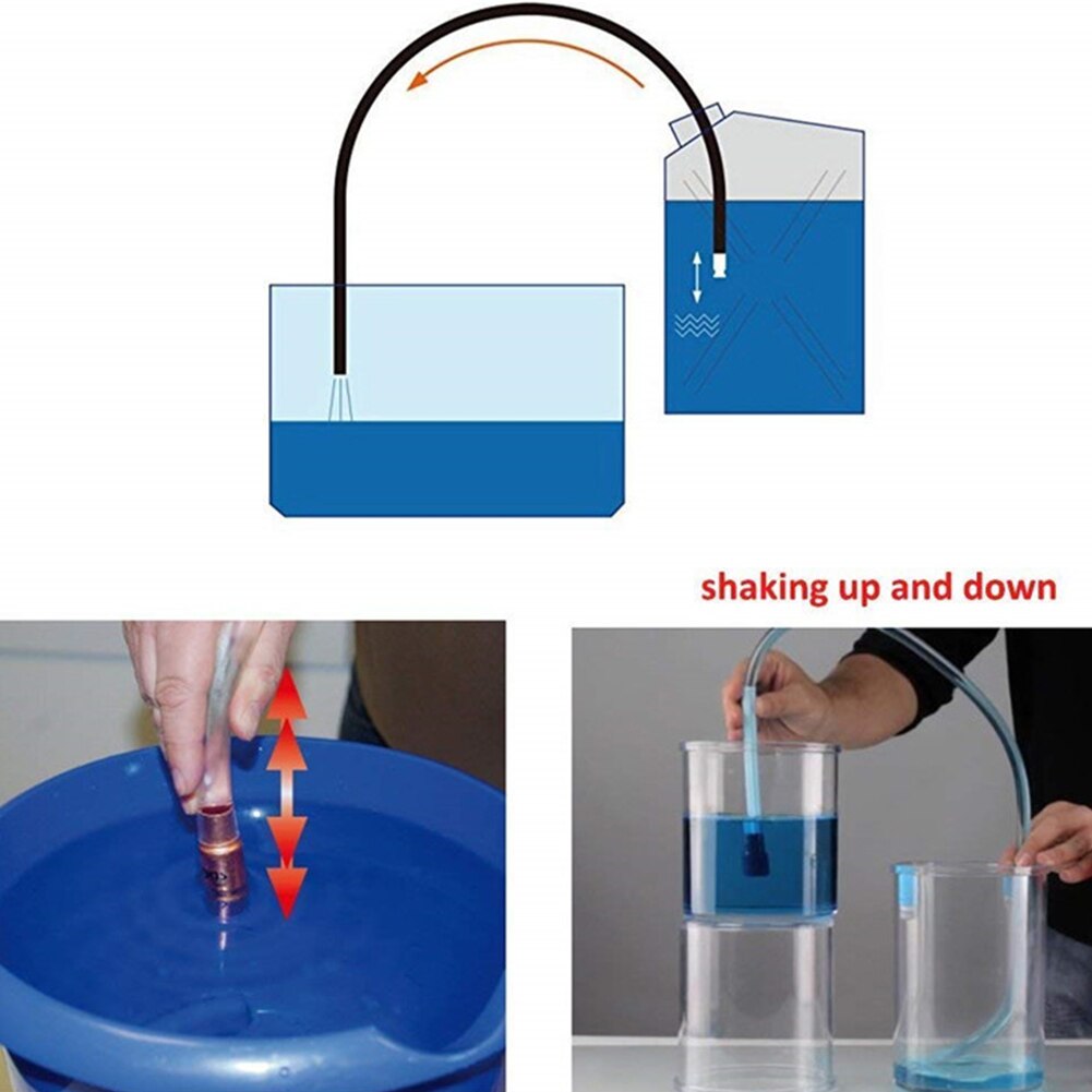 6ft Syphon Gasoline Car Gas Safety Water Hose Self Priming PVC Practical Fuel Pump Accessories