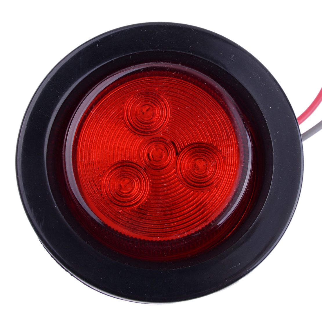 4Pcs/Set 12V Universal 2 Inch Round Side Marker Light Clearance LED Tail Lamp Indicator Blinker Grommet For Car Truck Trailer