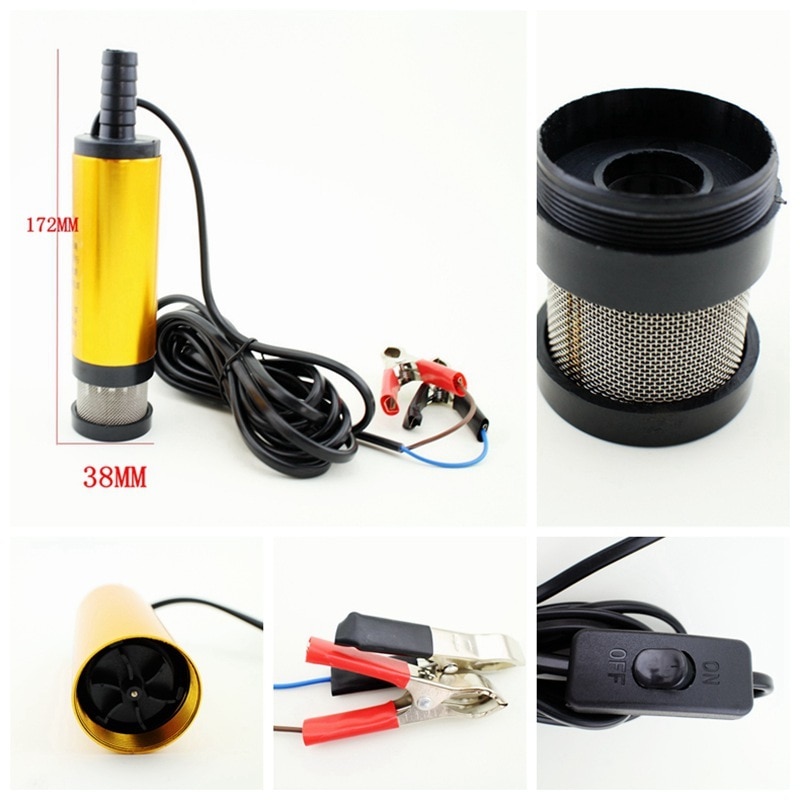 Profi-pumpe.de Diesel Barrel Pump – Electric 12V/24V/230V – 92.5cm Fuel Oil Transfer Pump