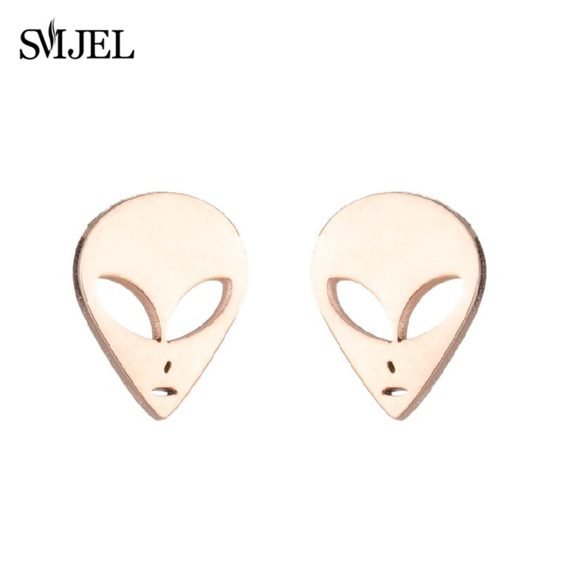 Punk Stijl Koreaanse Schattige Halloween Spook Spin Oorbellen Voor Vrouwen Sieraden Alien Et Web Net Oorbellen Xmas Accessoires 2024: Puur Goud Kleur